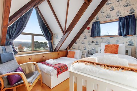 There is another stunning view out of the single bedroom window.