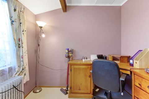 The desk is handy for work or study.