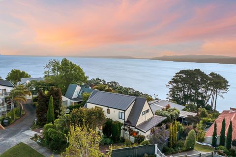 View from the house looking over Manukau Harbour towards Cornwallis.