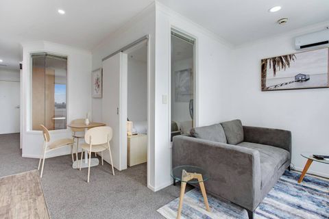 There is a heater in the living room that will keep the room warm in winter. There are portable fans for summer.