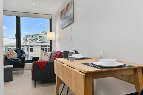 The dining table is a great place to eat together or maybe play games.