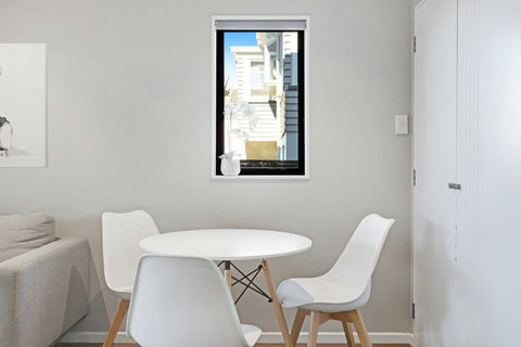 The dining table is a great place to eat together or maybe play games.