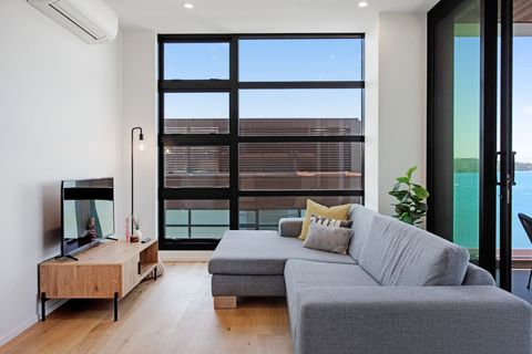 Relax on the couch and watch TV or read a book.