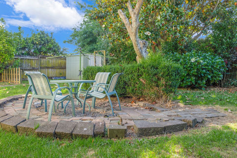 There is a clothes line in the backyard which is handy to get your washing dry.