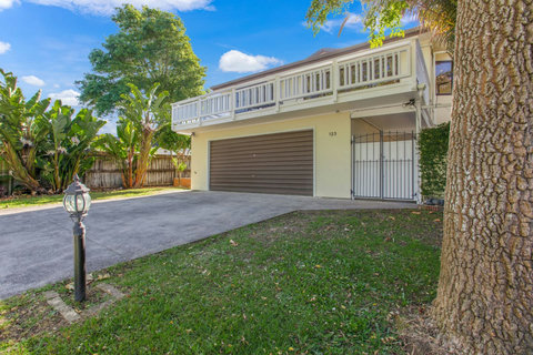 View of the house from the street.