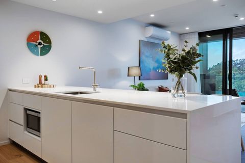 There is plenty of prep space to create meals.