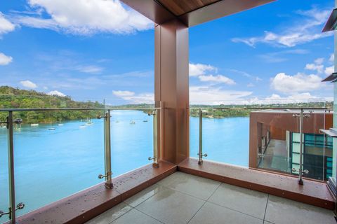 The view from the balcony looking over Catalina Bay.