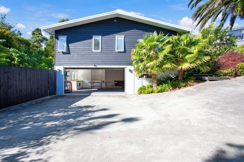 The house is set over two levels with plenty of parking on the driveway.