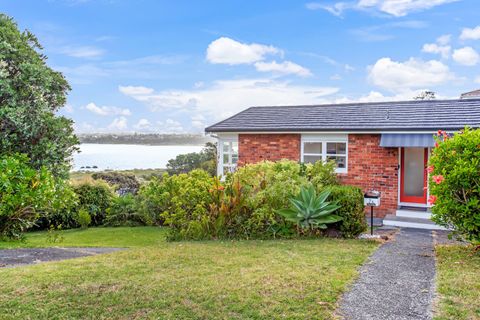 View from the front door of the home overlooking the bay.