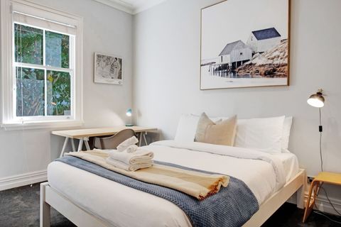 The desk is a handy addition if you need to do some work or study.