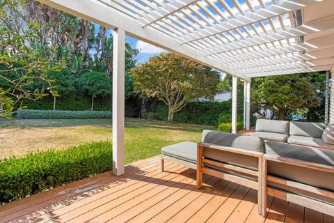 The deck is a lovely space to sit and enjoy your morning coffee.