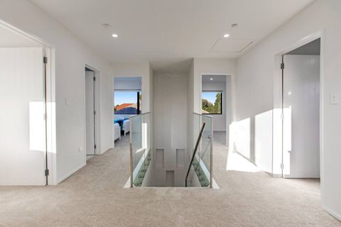 The upstairs landing with the four bedrooms and two bathrooms.