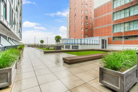 The shared courtyard area would be great for sunny days.