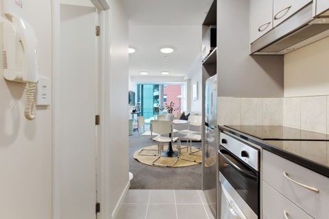 View from the entry into the apartment looking towards the living areas.