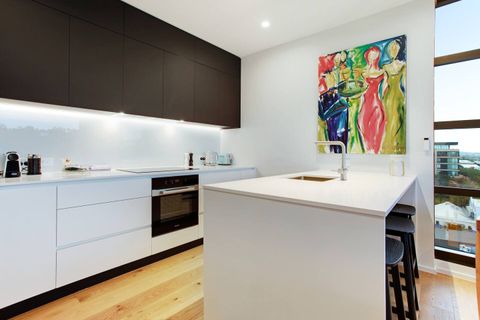 There is plenty of prep space to create meals.