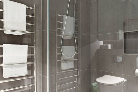 The main bathroom is identical to the ensuite bathroom.