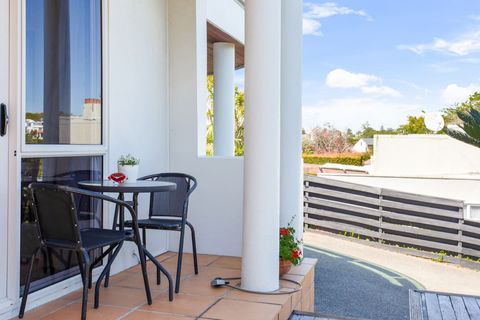 Enjoy your morning coffee at the cosy outside table.