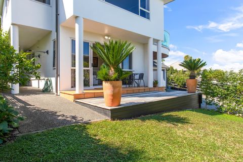 The guest suite is underneath the larger home.