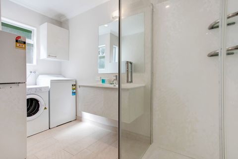 Enjoy a shower and step out to warm fluffy towels off the heated towel rail.