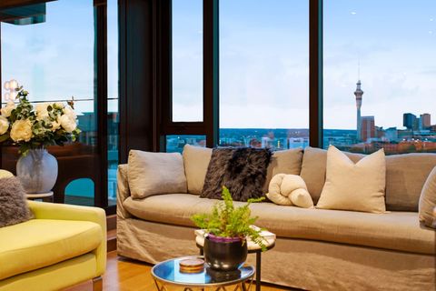 The SkyTower view is amazing, they change the colour on a regular basis to match any special events.