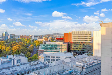 When the sun goes down, the view of the city will change with all the lights.