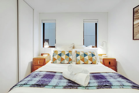 There is plenty of storage space in the double wardrobe.