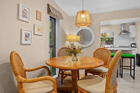 The dining table is a great place to hang out together.