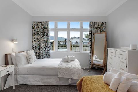 This bedroom has both a double and single bed.