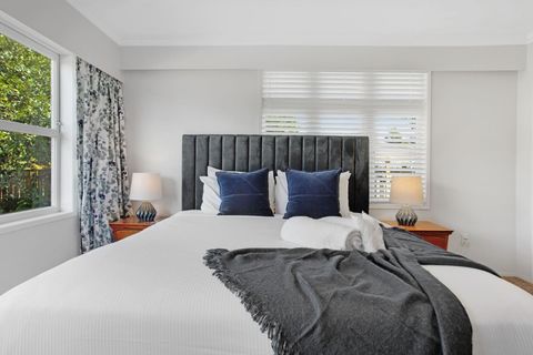 With double windows there is plenty of natural light in this bedroom.