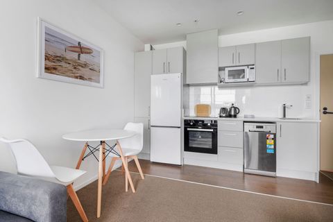 The dining table is perfect for an intimate dinner for two.