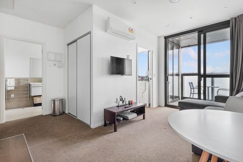 The apartment has a heat pump/air conditioning unit.