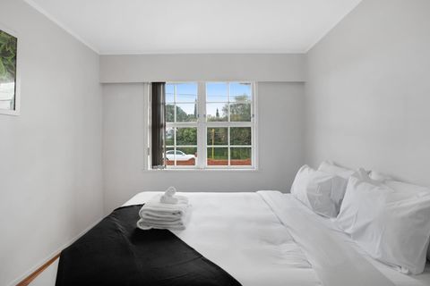 Each bedroom has blinds that can be drawn to block out the light.