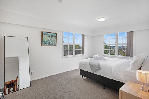 This bedroom is located off the main living room.