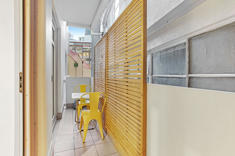 The private patio is a great little hang-out spot and provides an extension to the inside.