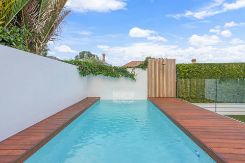 The pool is great for doing laps to get your workout in.