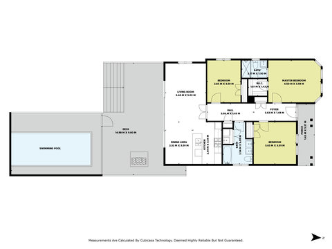 The floor plan of the property shows where each area is located.