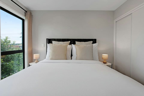 There is plenty of storage for your personal belongings in the large wardrobe.