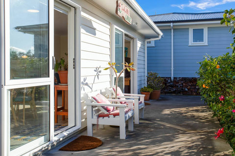 There is a house located next door but it set-up to still give you privacy.