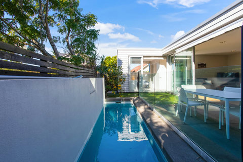 The pool is great for a plunge and soak.