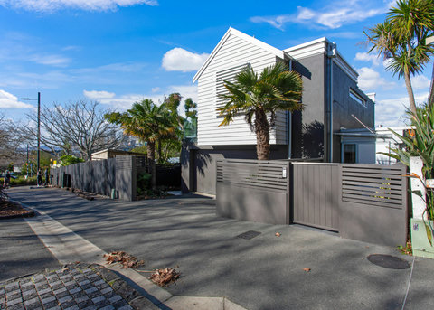 Due to being on a leafy street, there will be leaves on the front and exterior of the house.