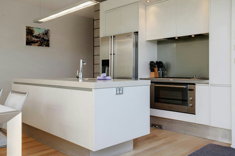 The kitchen has everything  you need to create family meals.