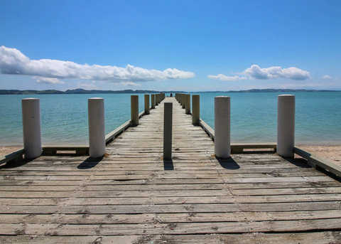 Walk to the end of the wharf and enjoy the view.