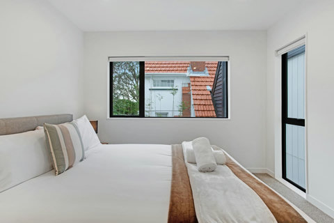 With two windows you can either enjoy the light or close of the blinds.