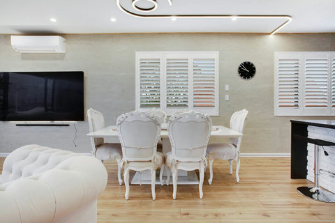 The dining table is a great place to eat together.