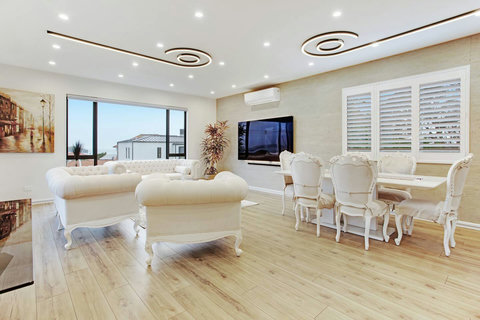 There is plenty of natural light that comes into the house.