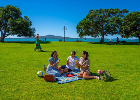 Eating an ice-cream in Mission Bay is just one of the many things to do.