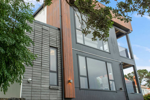 Architectural details on the house.