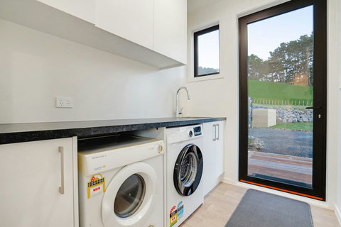 There is a handy washing machine and dryer if you are staying longer.