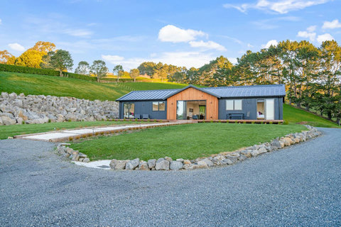 There is parking available at the back of the house for three vehicles.