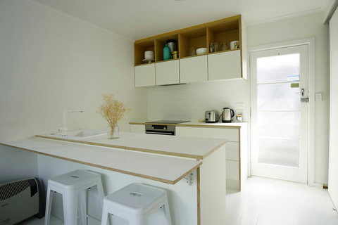 The kitchen has everything you need to create delicious meals.